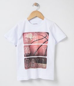 Camiseta Infantil com Estampa - Tam 4 a 14 