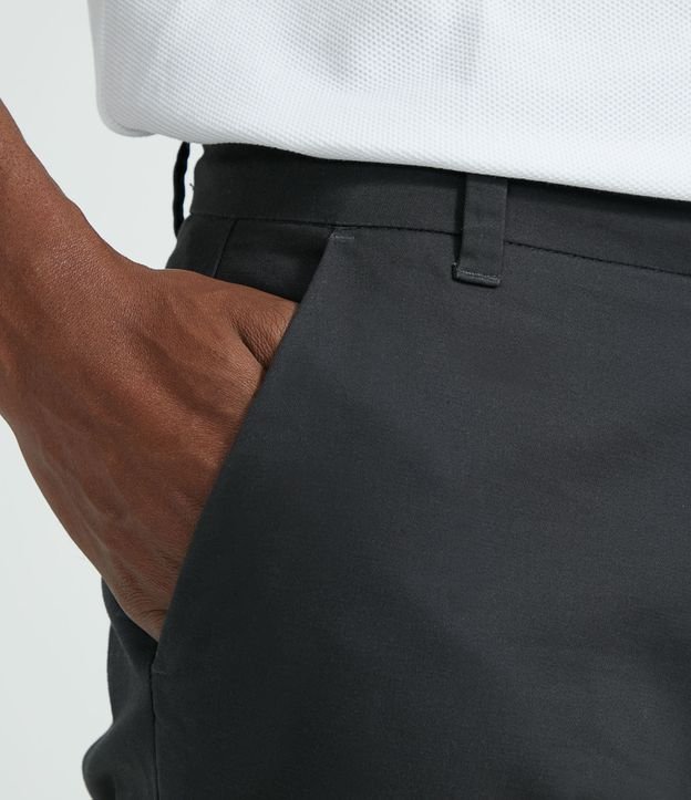 Pantalón Social Slim en Sarga  Gris 3