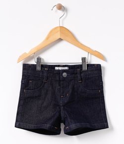 Short Jeans Básico - Tam 4 a 14 anos