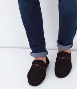 Mocassim Masculino em Nobuck Satinato Genuine - Renner