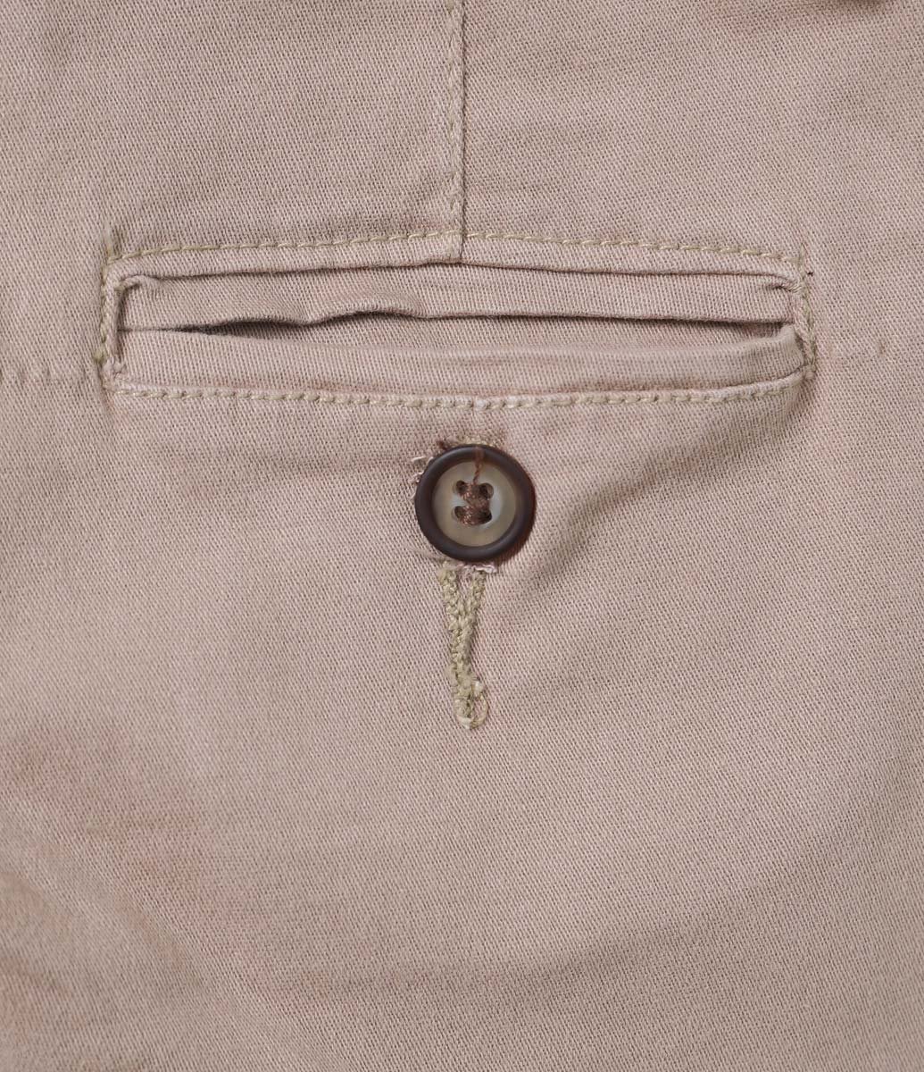 Calça Slim Infantil em Sarja - Tam 1 a 4 anos Bege 3