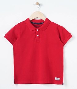 Camiseta Polo Infantil Básica em Piquet - Tam 4 a 14