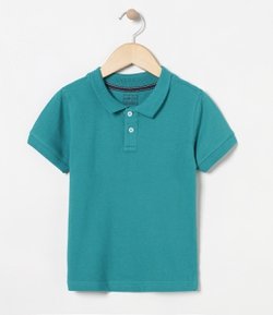 Camiseta Polo Infantil em Piquet - Tam 1 a 4 anos
