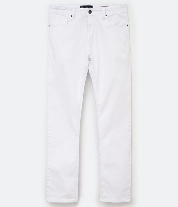 Calça Skinny Básica em Sarja com Bolsos