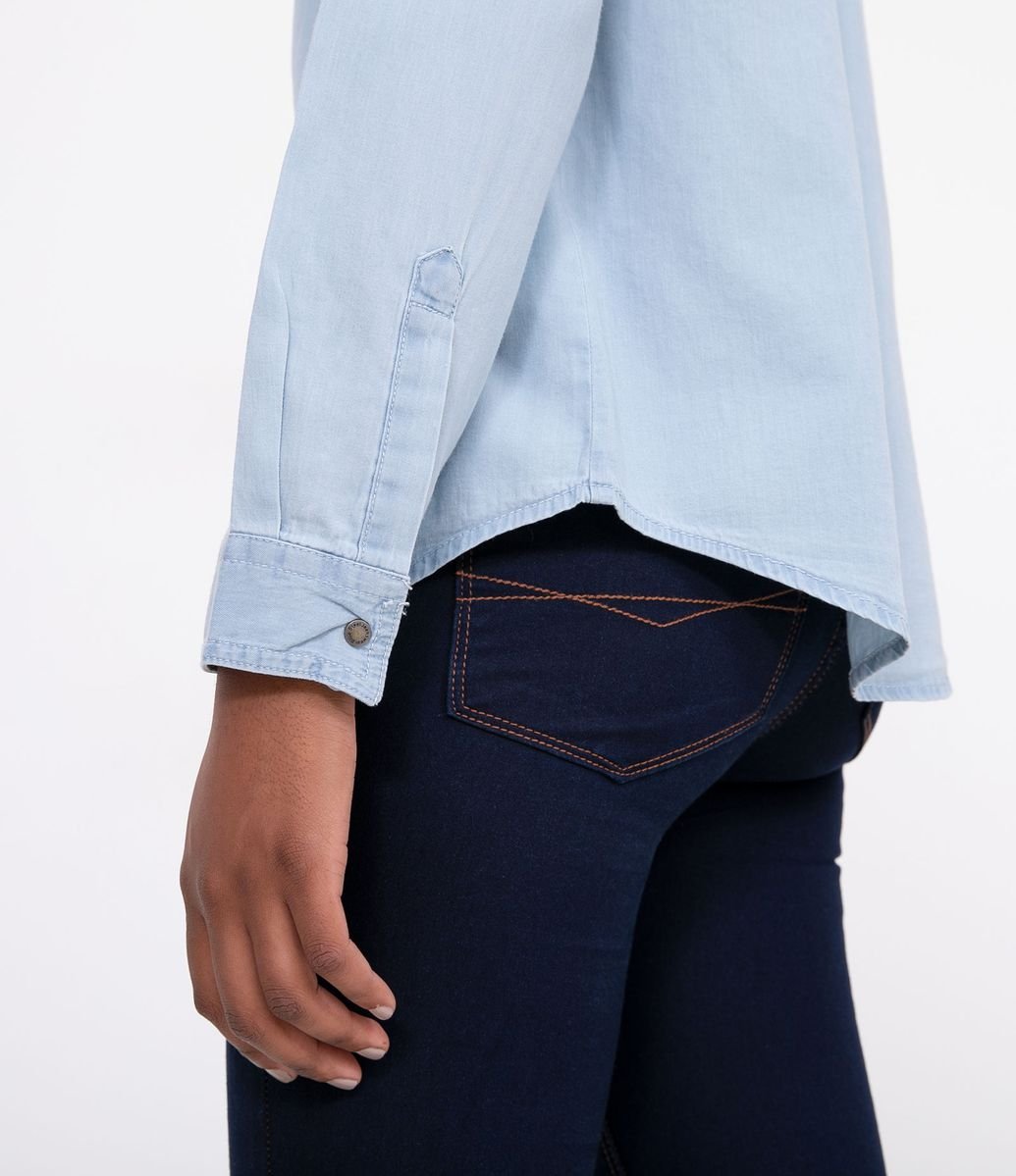 camisa jeans feminina lojas renner