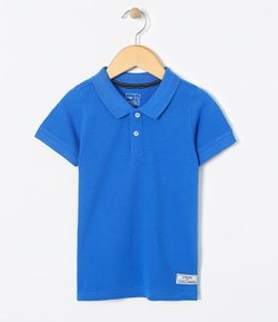 Camiseta Polo Infantil em Piquet - Tam 1 a 4 anos