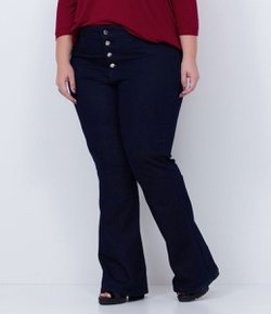 Calça Flare Jeans Curve & Plus Size