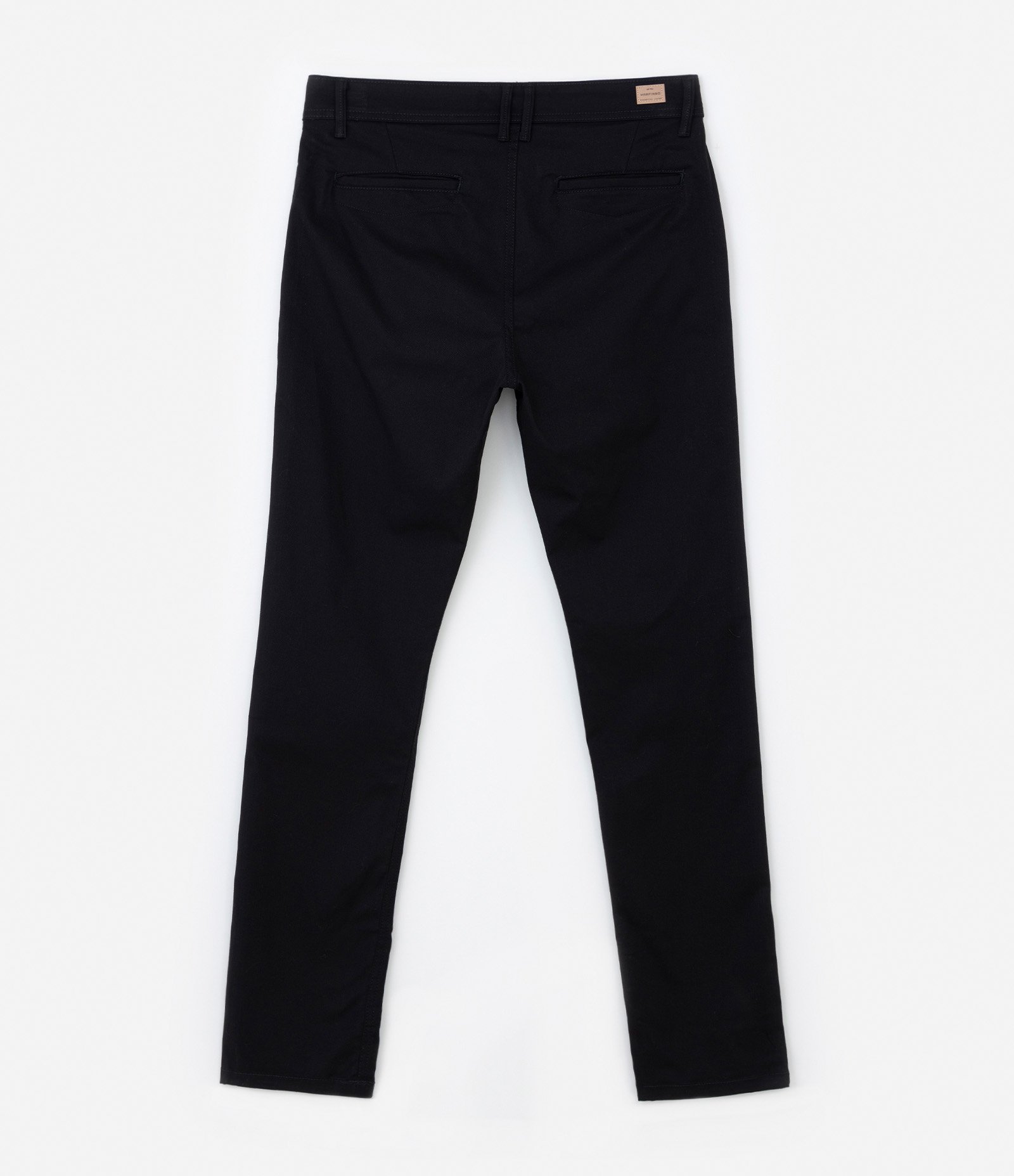 Calça Slim Básica em Sarja com Elastano Preto 5