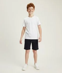 Camiseta Infantil Básica - Tam 5 a 14 Anos