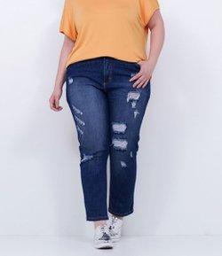  Calça Jeans Boyfriend Curve & Plus Size