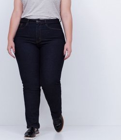 Calça Reta Jeans Curve & Plus Size