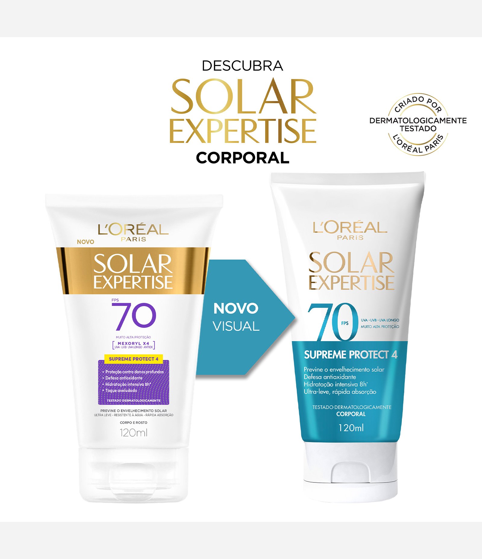 Protetor Corporal Solar Expertise Supreme Protect 4 FPS 70 L'Oréal 120ml 2