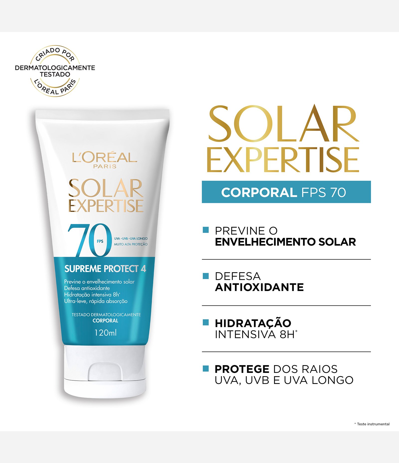 Protetor Corporal Solar Expertise Supreme Protect 4 FPS 70 L'Oréal 120ml 3