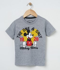 Camiseta Infantil com Estampa Mickey - Tam 1 a 4 