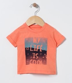 Camiseta Infantil com Estampa - Tam 0 a 18 Meses