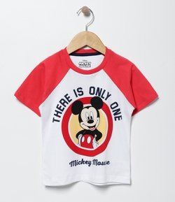 Camiseta Infantil com Estampa Mickey - Tam 1 a 4 
