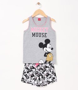 Pijama Infantil com Estampa Mickey - Tam 1 a 14 