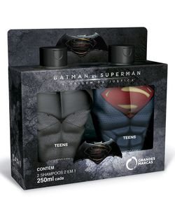Kit Batman vs Superman Shampoo + Condicionador