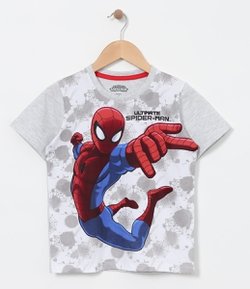 Camiseta Infantil com Estampa Homem Aranha - Tam 2 a 10 