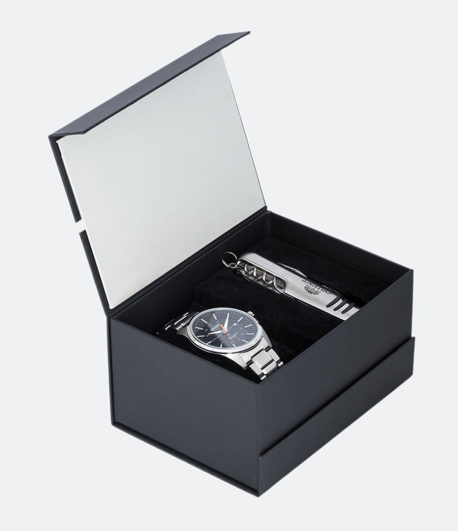 Kit Relógio Masculino Orient MBSS1294 P1SX Analógico 5ATM + Canivete U 3