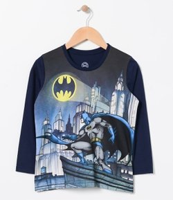 Camiseta Infantil Estampada Batman - Tam 2 a 14 
