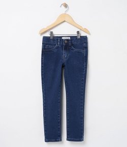 Calça Skinny Infantil em Jeans Básica - Tam 6 a 14
