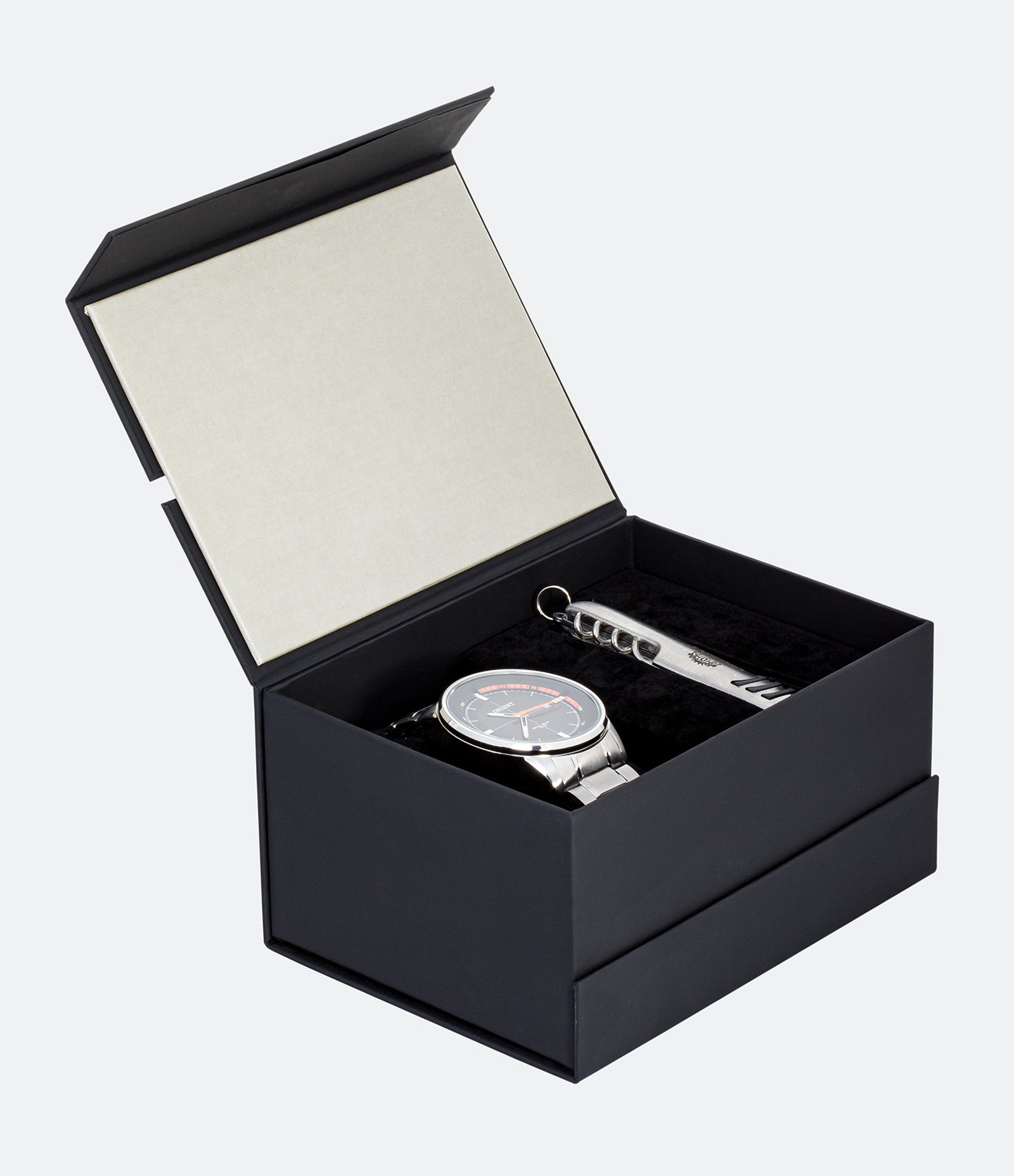 Kit Relógio Masculino Orient MBSS1295 P1SX Analógico 5ATM + Canivete U 3