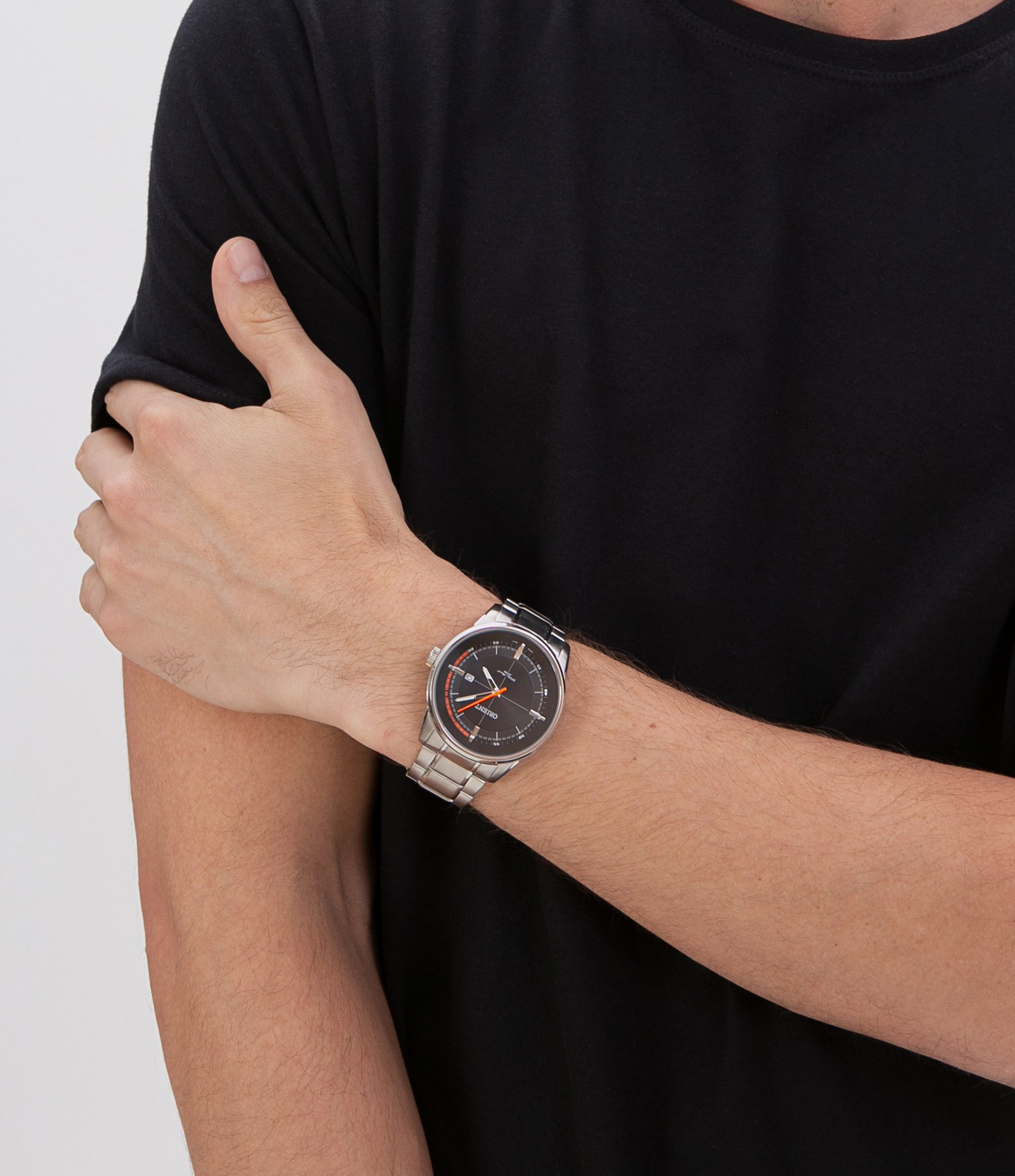 Kit Relógio Masculino Orient MBSS1295 P1SX Analógico 5ATM + Canivete U 6