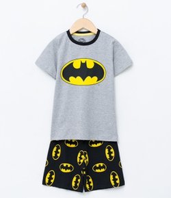 Pijama Infantil Algodão com Estampa Batman - Tam 6 a 14