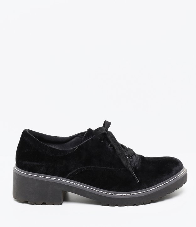 sapato feminino oxford tratorado satinato