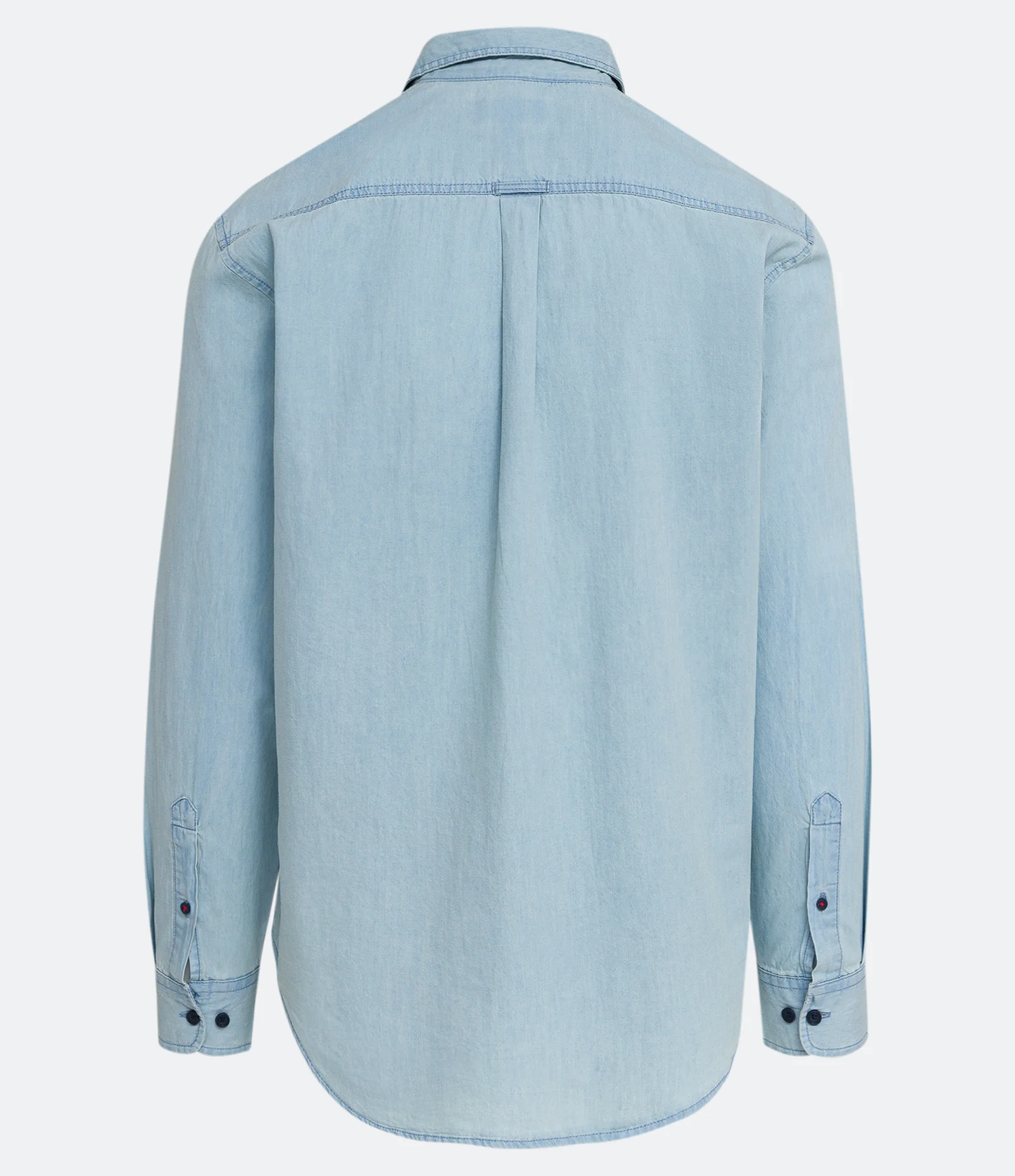 Camisa Comfort Jeans com Manga Longa e Bolso 2