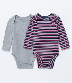 Kit com 2 Bodies Infantis - Tam RN a 18 meses