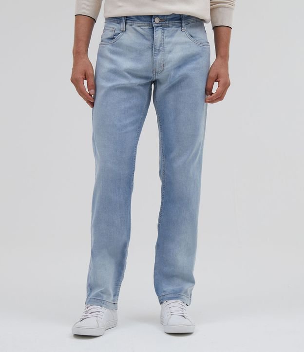 Pantalón Slim en Jean Azul 1