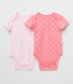 Kit com 2 Bodies Infantis - Tam 0 a 18 meses