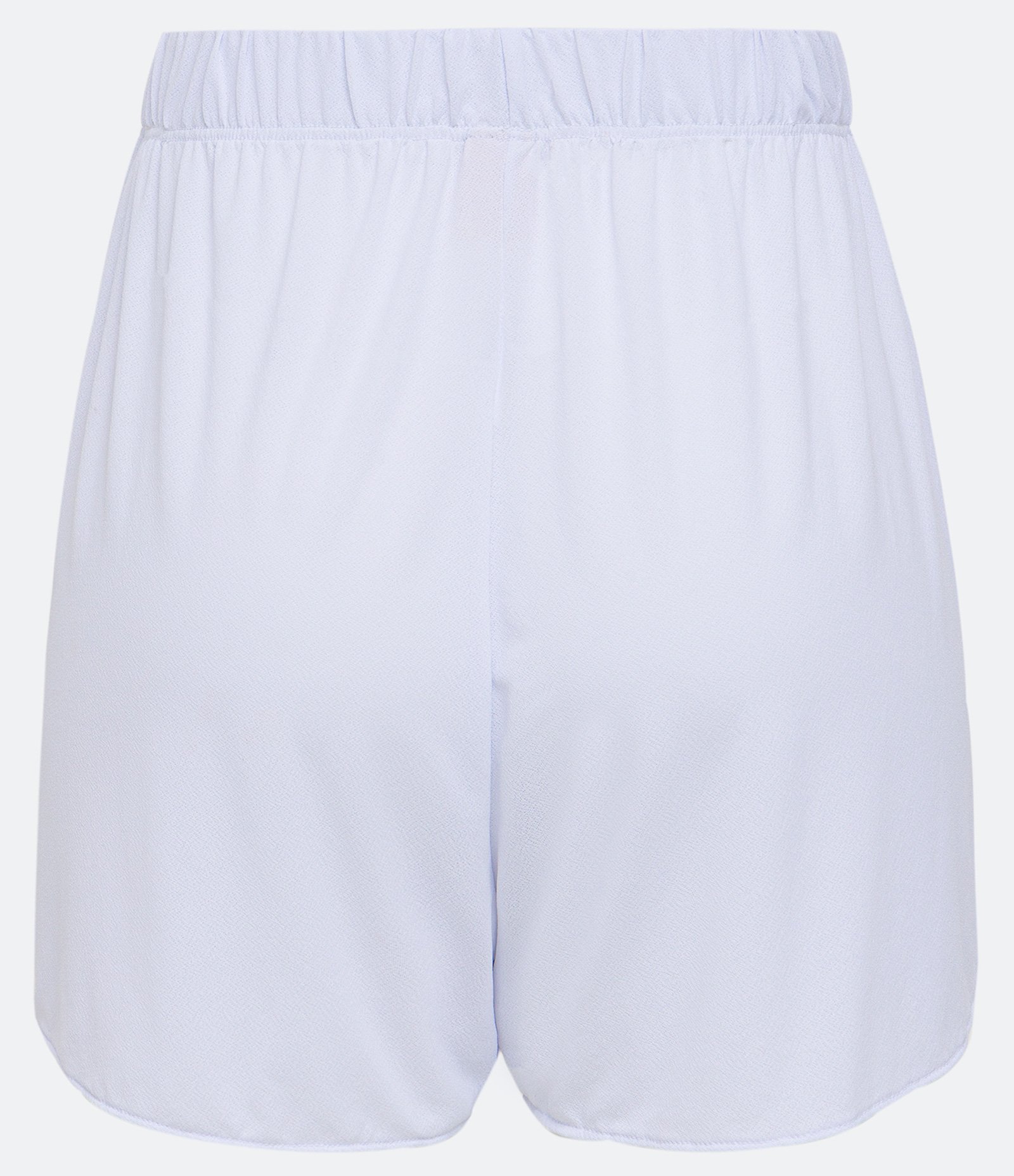 Saída de Praia Short Básico em Poliamida com Cós Elástico Branco 8