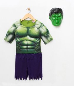 Fantasia Infantil Avengers Hulk - Tam 4 a 10 