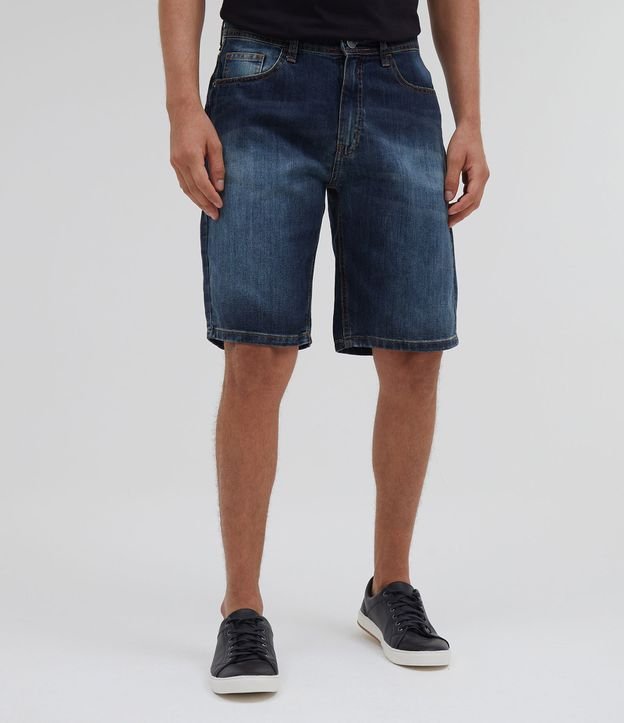 Bermuda Reta em Jeans