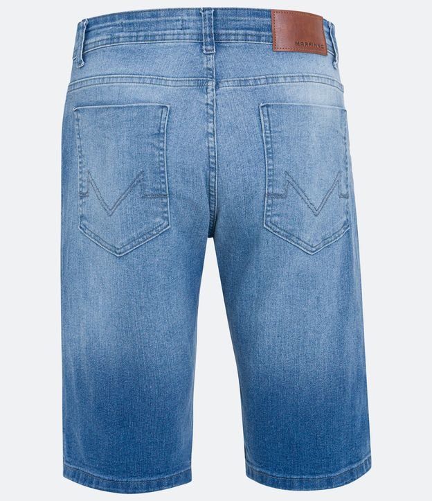Bermuda Slim Jeans com Elastano Azul 7