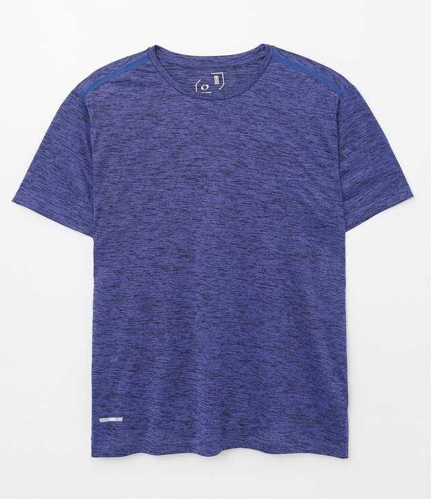 Camiseta Esportiva Básica em Dry Fit com Detalhes Refletivos 1