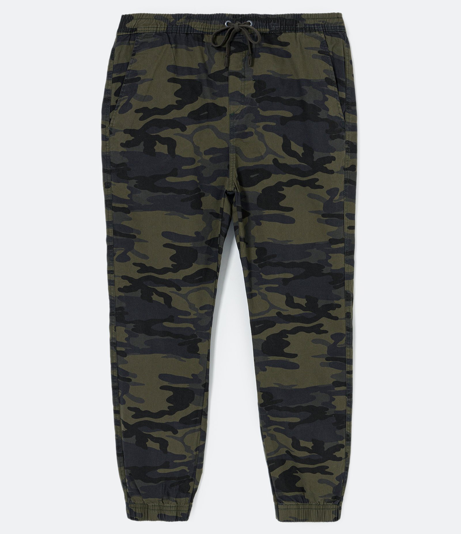 Calça Jogger em Sarja com Estampa Camuflada Leprechaun 1