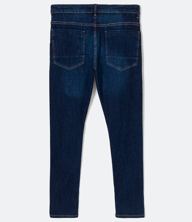 Calça Skinny Básica Jeans com Bolsos Azul 6