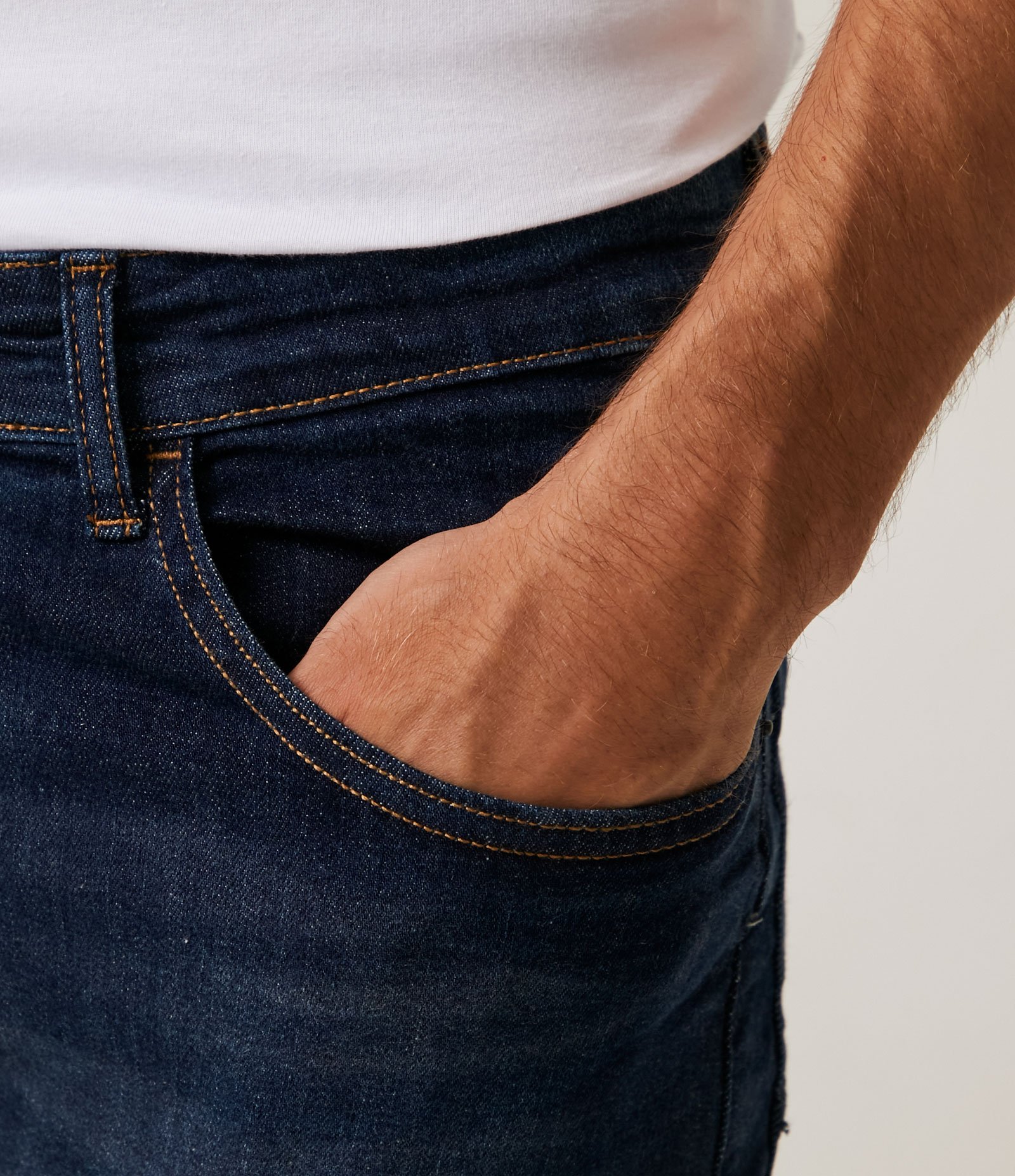 Calça Skinny Básica Jeans com Bolsos Azul 4