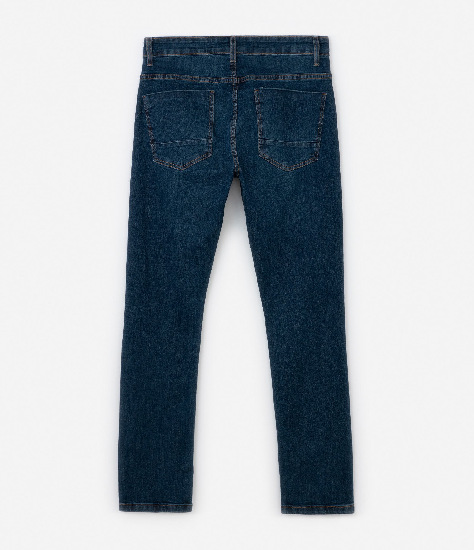 Calça Skinny Básica Jeans com Bolsos Azul 6