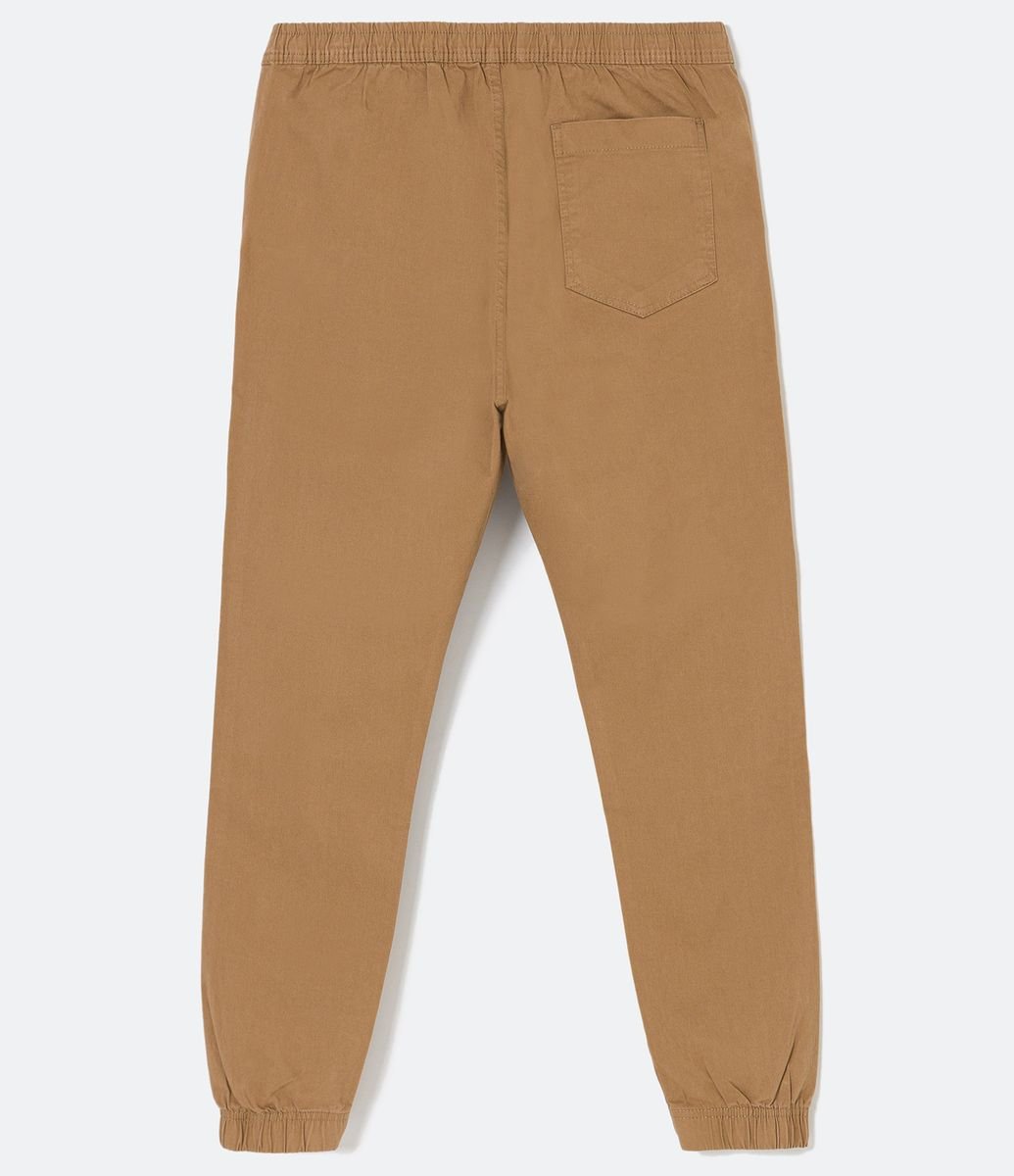 Calça Jogger em Sarja Tannin