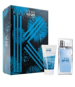 Kit L'Eau Par Kenzo Pour Homme Masculino Perfume Eau de Toilette + Gel de Banho