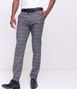 Calça Social SlimFit Xadrez