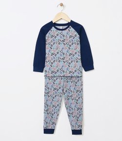 Pijama Infantil Estampado - Tam 1 a 4