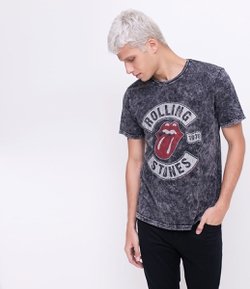 Camiseta com Estampa Rolling Stones