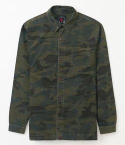 jaqueta sarja camuflada masculina