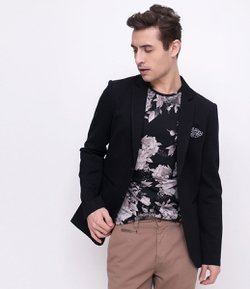 Blazer Slim em Moletom